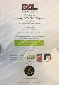 organic certificate